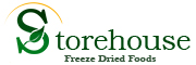 Storehouse logo for freeze-dried foods on a white background